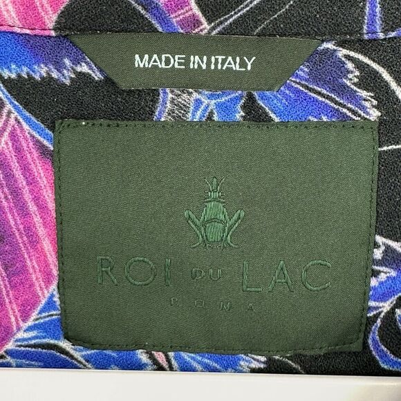 Roi Du Lac Short Sleeve Button Up Floral Hawaiian Shirt Mens Size Eur 50 Summer - Picture 6 of 16